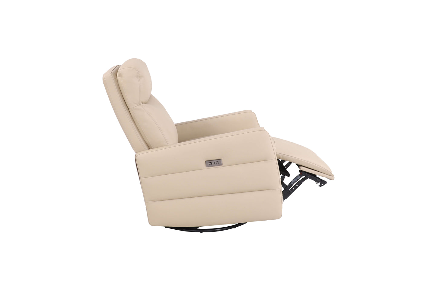 Pelvora Genuine Leather Zero Gravity Power Recliner with USB Port