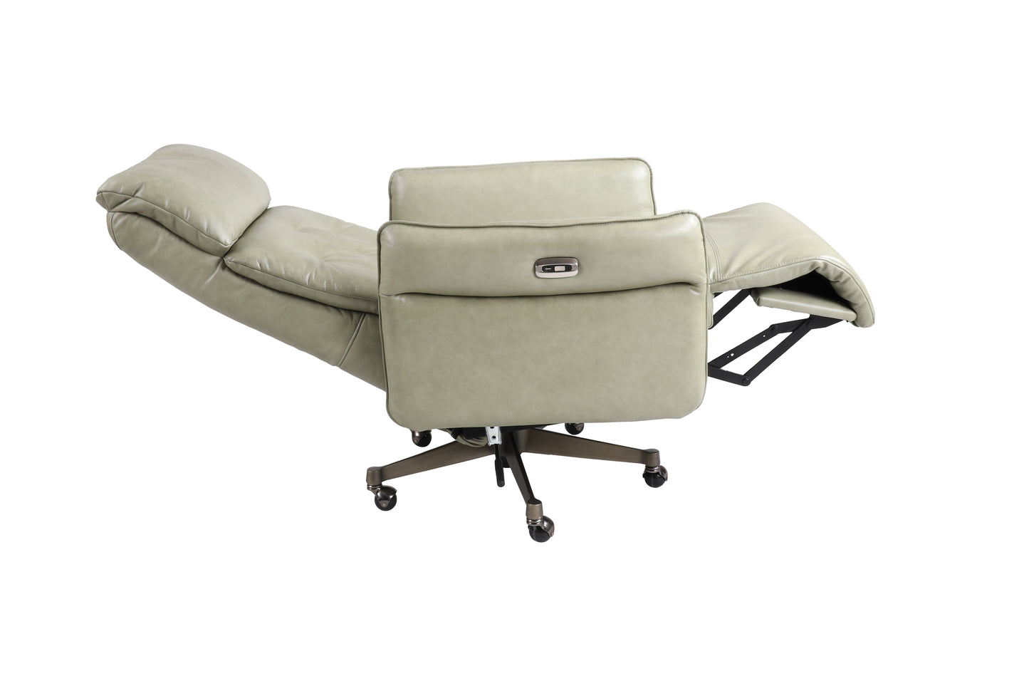 Ventura Genuine Leather Power Swivel Recliner Chair