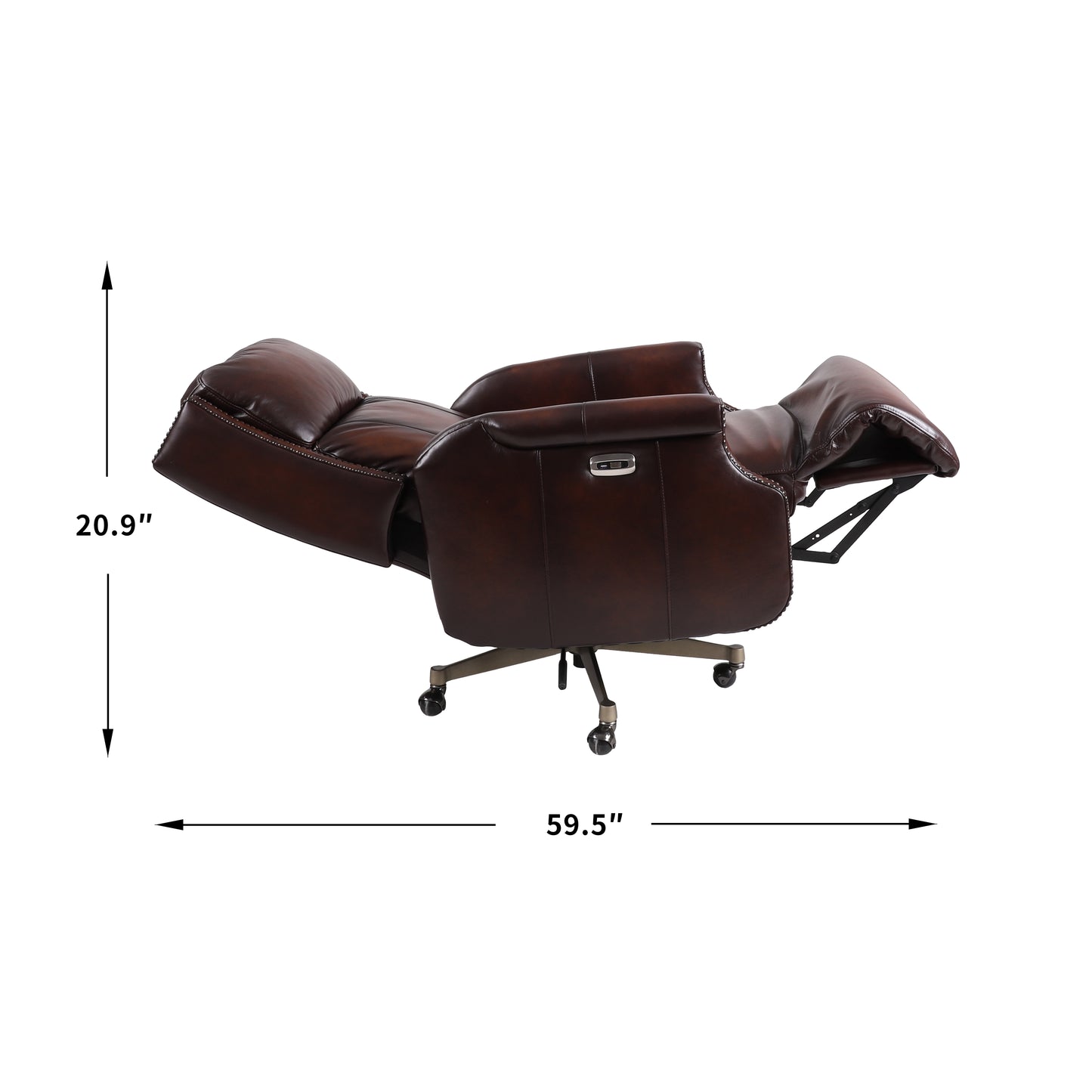 Cordova Genuine Leather Power Recliner