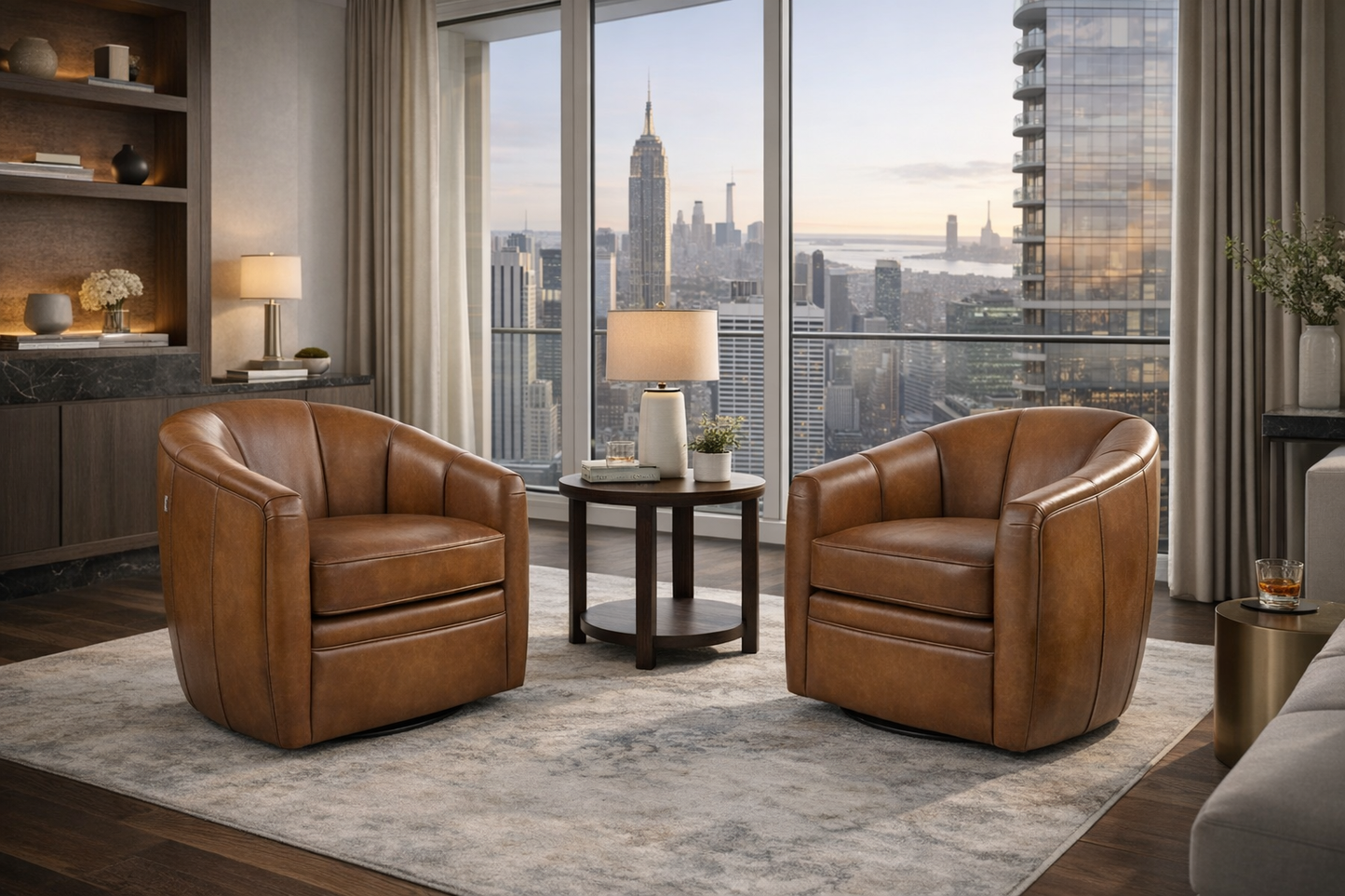 LeatherSun Cavoris Accent Chair 2