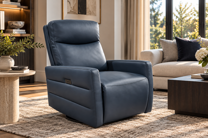 Pelvora Genuine Leather Zero Gravity Power Recliner with USB Charging