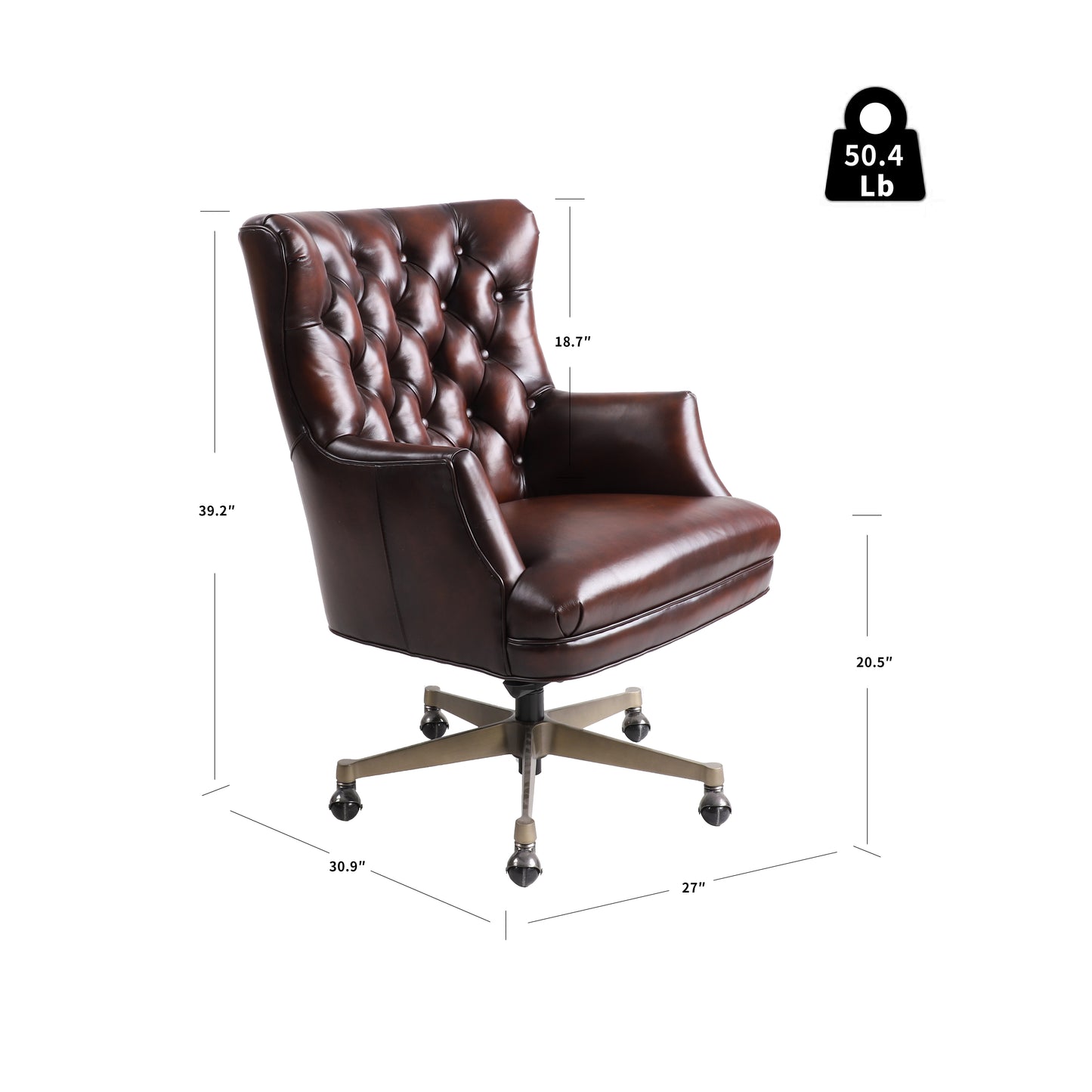 Bellamira Genuine Leather Executive Chair